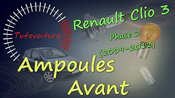 Changer l'ampoule des veilleuses sur Renault Clio 3 ?