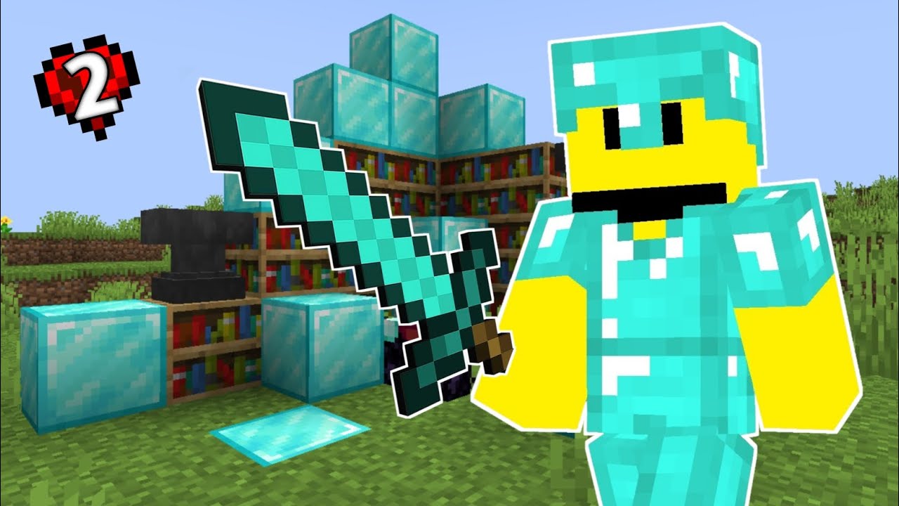 I make full DIAMOND Armor in MINECRAFT HARDCORE - YouTube