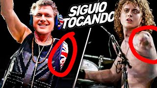 El BATERISTA de Deff Leppard Tocaba con un solo brazo