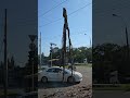 Упало дерево на провод у нас за домом. Киев, площадь Марченко, 06.08.2023