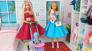 Two Barbie Doll Two Cute Little Baby / DIY Barbie Ideas