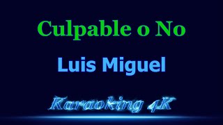 Luis Miguel  Culpable o No  Karaoke 4K