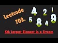 Leetcode 703 - Kth Largest Element in a Stream - Python