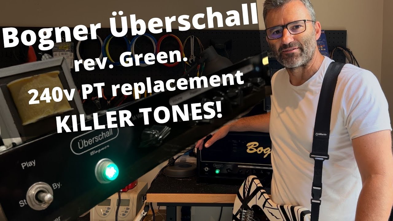 Bogner Überschall - rev. Green. 240v PT replacement. KILLER TONES