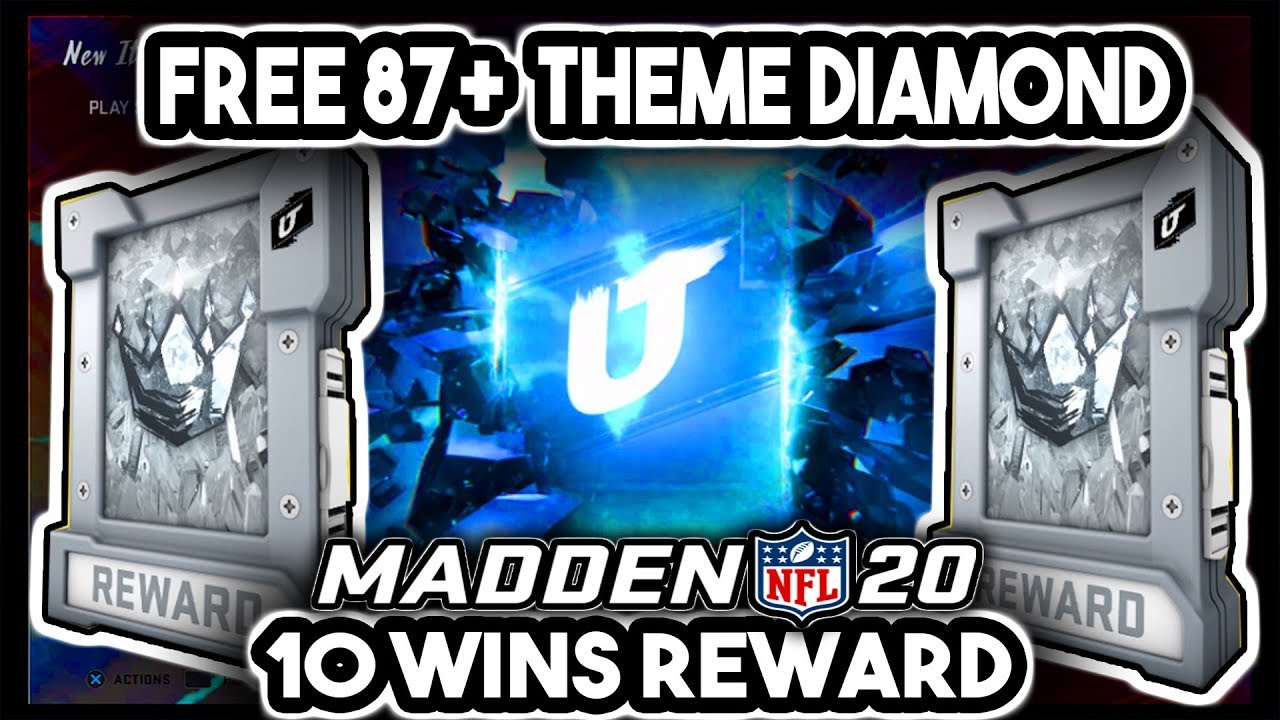 10 WINS HOUSE RULES REWARDS!! FREE 87+ THEME DIAMOND!!! -MADDEN 20 ULTIMATE TEAM GAMEPLAY