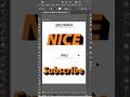 Adobe Illustrator 2025 - Tips to Create a Text Drop Shadow Effect like a PRO #IsmailGFXDesigner