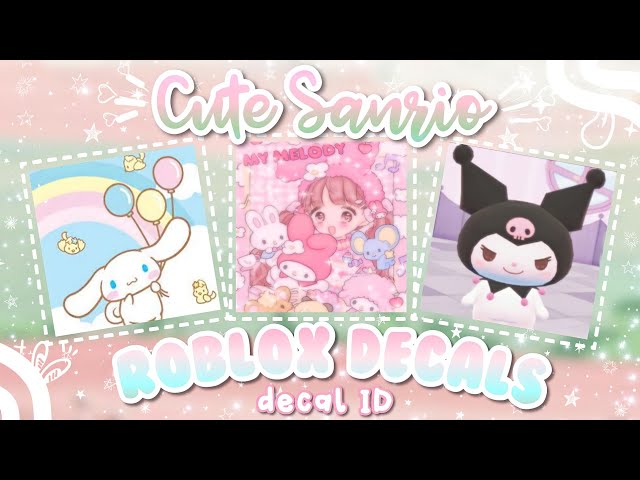 Cute Sanrio 🌸 Roblox Decals/decal ID 🌱 (for Royale High Journal