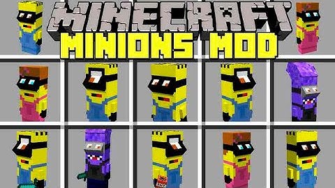 Minecraft MINIONS MOD l BUILD ARMY OF MINIONS TO PROTECT YOU! l Modded Mini-Game