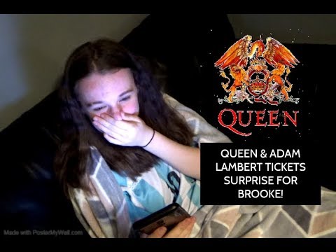 wwe raw 2019 new QUEEN & ADAM LAMBERT TICKETS SURPRISE FOR BROOKE!
