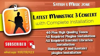 2023 Latest Mainstage 3 Concert || 40+ Tones with all Plugins installation screenshot 4