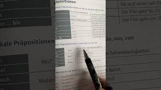 Lokale Präpositionen #deutsch #deutschlernen #trending #grammatik #shortvideo #a1 #pluspunkt #b1