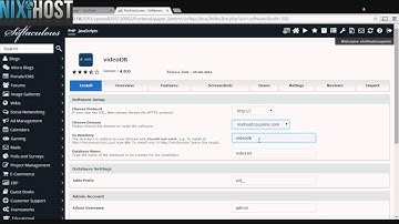 Installing VideoDB with Softaculous in cPanel