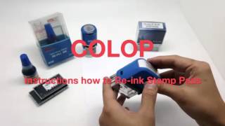 How To: Re-Inking Colop self inking stamp refill & refill ink-pad