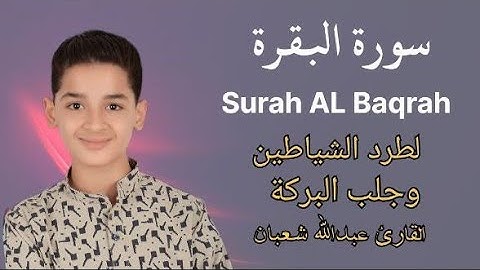 سورة البقرة اروع تلاوات القارئ الطفل  عبدالله احمد شعبان 🤍 سوره البقره كامله صوت رائع جدا