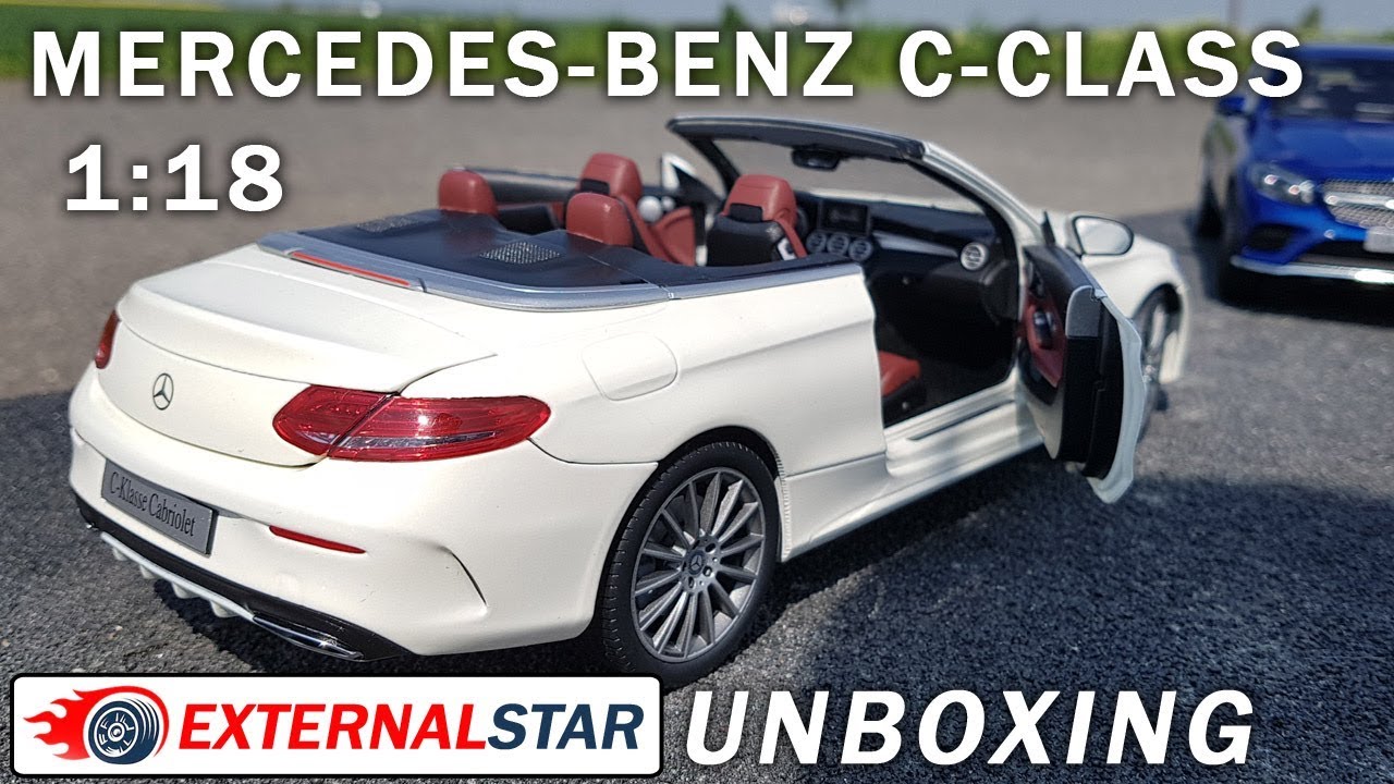 Mercedes-Benz C-Class Convertible 1:18 iScale | Unboxing & Review