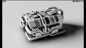 Sci-fi Box speed modeling - Grid Modeler (blender addon)