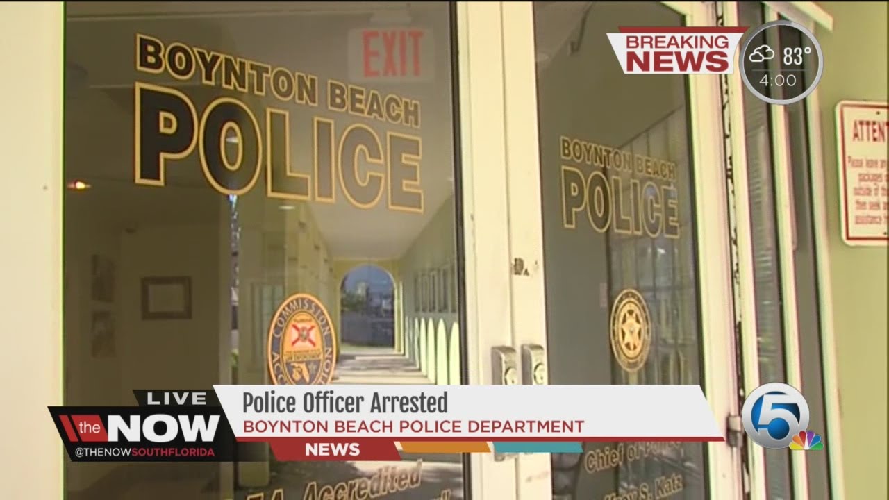 Boynton Beach police officer arrested - YouTube