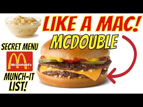Trying the McDonalds McDouble "Like a MAC"! #munchitlist #secretmenu