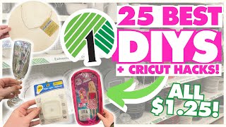 WOAH! The 25 BEST Dollar Tree Cricut DIYS & Hacks & FREE cut files to make them ⭐ All $1.25!