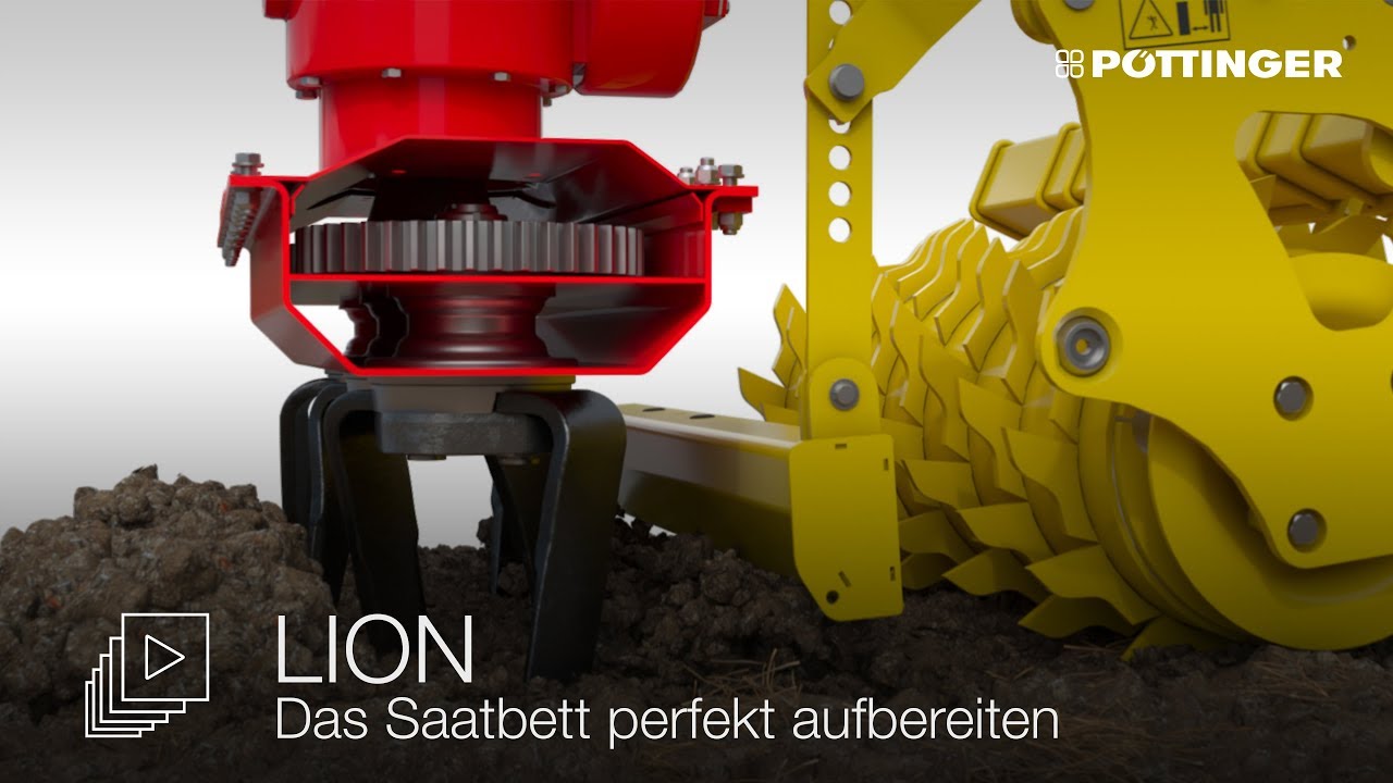 PÖTTINGER - LION Kreiseleggen - Das Saatbett perfekt aufbereiten