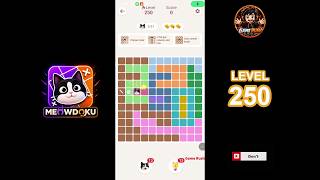 Meowdoku Level 250 walkthrough | full solution