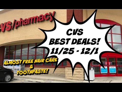 CVS BEST DEALS 11/25 – 12/1 | Almost FREE Hair Care, Toothpaste and more!