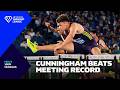 Cunningham FINALLY breaks the 13 second barrier - Wanda Diamond League