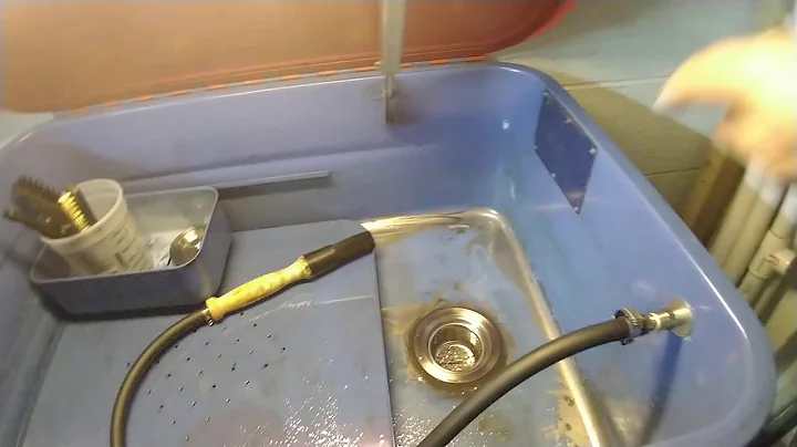 Modified Harbor Freight parts washer with remote solvent tank