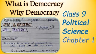 class 9 political science (civics) chapter 1 (what is democracy and why democracy) notes screenshot 3