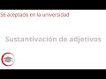 Sustantivación de adjetivos