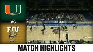 Miami vs. FIU Match Highlights | 2025 ACC Volleyball