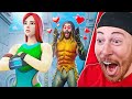 Reacting to the AQUAMAN in LOVE Fortnite Short Film