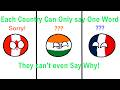 When Every Country Only Speaks One Word! | Countryballs Animation