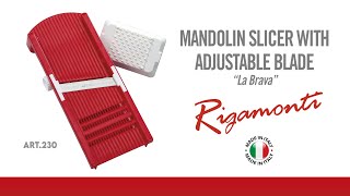 Rigamonti Pietro Figli - Art 230 Mandolin Slicer With Adjustable Blade La Brava