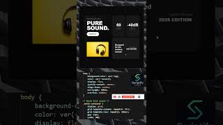 🔥 Futuristic Headphone UI Design | Bento Grid Animation 💻✨ #Shorts  #htmlcssjavascript #coding  #web
