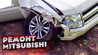 😱 Кузовной Ремонт Mitsubishi Pajero. Лобовой Удар. Ремонт Кузова. Стапельные Работы. Body Repair.