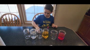 Science Experiment - Rainbow in a Jar #scienceexperiment #scienceforkids