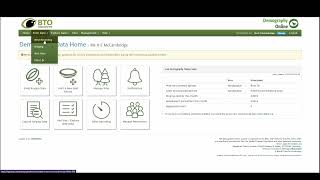 Example of inputting a nest record in a general site