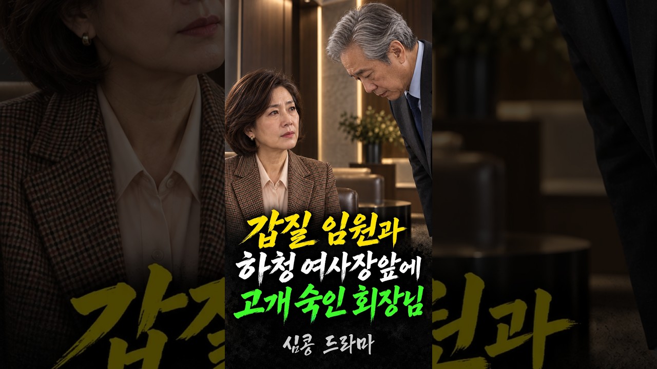 하청 여사장 쫓아내던 갑질 부사장의 최후 #심콩드라마 #숏드라마 #감동드라마 #시니어드라마