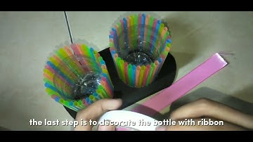 PROCEDURE TEXT|| DIY how to make a pencil case from used bottles