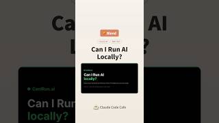 🥐 Can I Run AI Locally? — Local LLM Compatibility Checker #claude #claudecode #AI