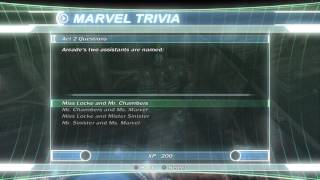 Marvel Ultimate Alliance - Act 2 Correct Trivia Answers