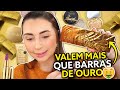 FIZ UMA MAKE SÓ COM DOURADO!