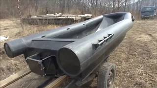 Самодельная лодка из водопроводных труб Самодельная лодка из водопроводных труб