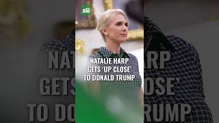 Natalie Harp gets 'up close' to Trump as she's caught 'pandering to her boss' with telling move