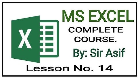 How to use Range Functions-Min and Max Function in Excel in Urdu/Hindi-Class No-14