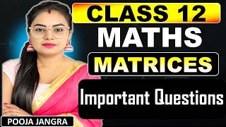 Matrices PYQs | Class 12 Maths Ch-3 Important Questions | Class 12 Ch-3 PYQS #class12maths