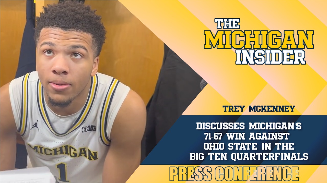 Trey McKenney discusses Michigan's 71-67 win against Ohio State in