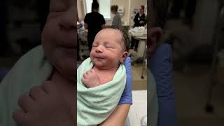 Born 5 Minutes Ago And Sleeping Like An Angel 😴👶💚 #newborn #newborn #newbornbaby #cutebaby #sleeping