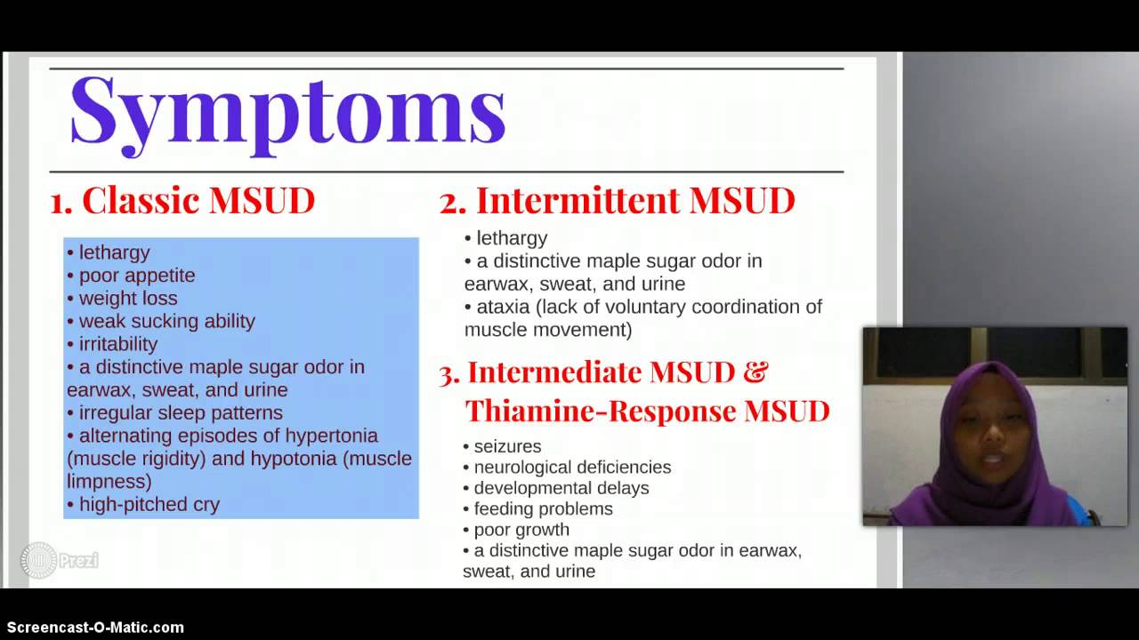 maple syrup urine disease